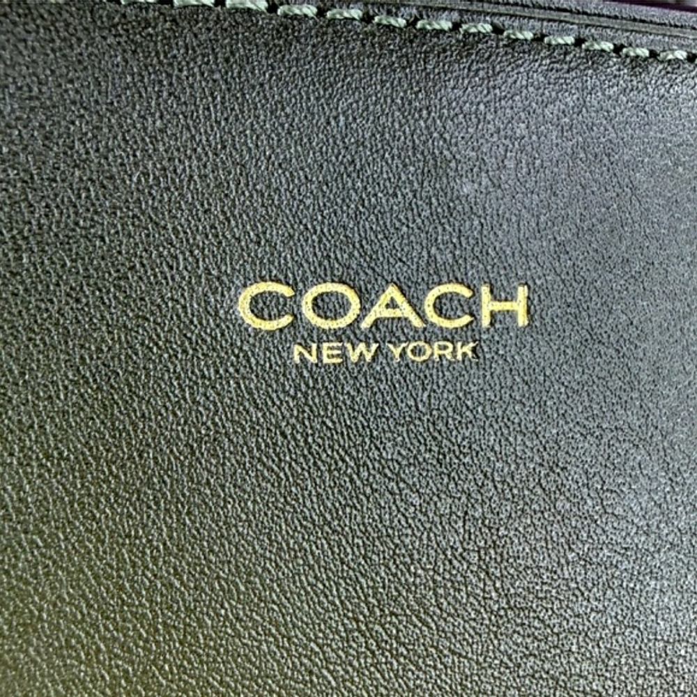 Coach Olive Green Leather Empire Carry All Shoulder Bag (NWOT) - Picture 3 of 16